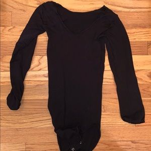 black long sleeved bodysuit never worn